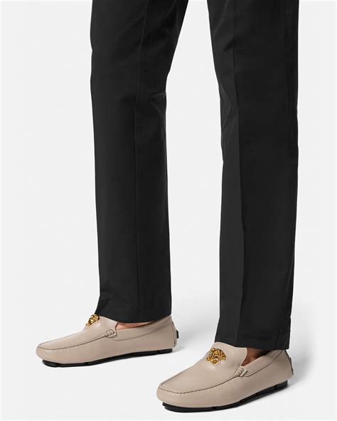 versace medusa driver brown|Men's Designer Drivers Shoes .